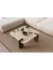 Scandinavia Concept Couchtisch "Afrolli" in Beige/ Braun - (B)90 x (H)35 x (T)90 cm