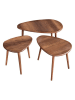 Scandinavia Concept 3er-Set: Couchtische in Braun