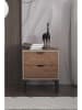Scandinavia Concept Nachttisch "Arden" in Braun - (B)45 x (H)52 x (T)40 cm