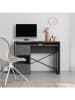 Scandinavia Concept Schreibtisch "Badau" in Grau/ Schwarz - (B)110 x (H)77 x (T)102,5 cm