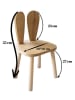 Scandinavia Concept Kinderstuhl "Bunny" in Natur - (B)30 x (H)55 x (T)25 cm