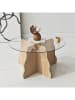 Scandinavia Concept Couchtisch "Butterfly" in Hellbraum/ Transparent - (H)40 x Ø 75 cm 