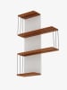 Scandinavia Concept Wandmeubel walnootkleurig - (B)64 x (H)96 x (D)19 cm