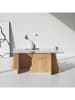 Scandinavia Concept Salontafel "Canyon" lichtbruin/transparant - (B)105 x (H)40 x (D)65 cm