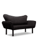 Scandinavia Concept Bank "Chatto" zwart - (B)140 x (H)70 x (D)65 cm