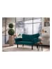Scandinavia Concept Sofa "Chatto" in Blau/ Grün - (B)140 x (H)70 x (T)65 cm