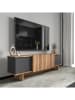 Scandinavia Concept TV-Kommode in Hellbraun/ Grau - (B)180 x (H)50 x (T)33 cm