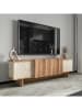 Scandinavia Concept TV-Kommode in Braun/ Beige - (B)180 x (H)50 x (T)33 cm
