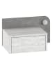 Scandinavia Concept Nachtkastje "Dotta" grijs/wit - (B)52 x (H)28 x (D)30 cm