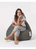 Scandinavia Concept Sitzsack "Drop" in Grau - (B)80 x (H)80 x (T)33 cm