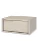 Scandinavia Concept Stolik nocny "Eco" w kolorze kremowo-jasnoszarym - 40 x 18,8 x 30 cm