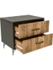 Scandinavia Concept Nachttisch "Felicita" in Kiefer/ Anthrazit - (B)50 x (H)55 x (T)40 cm