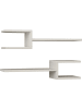 Scandinavia Concept Regały ścienne (2 szt.) "Fork" w kolorze białym - 75 x 17,5 x 22 cm