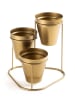 Scandinavia Concept Blumenständer in Gold - (B)19 x (H)20 x (T)19 cm