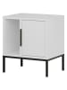 Scandinavia Concept Nachtkastje "Glynn" wit/zwart - (B)45 x (H)50 x (D)35 cm