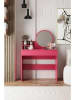 Scandinavia Concept Make-Up-Tisch in Pink - (B)90 x (H)133 x (T)40 cm