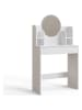 Scandinavia Concept Make-Up-Tisch "Idis" in Weiß - (B)74,8 x (H)135 x (T)34,8 cm