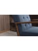 Scandinavia Concept Sessel "Kemer" in Blau - (B)69 x (H)80 x (T)83 cm
