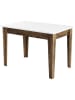 Scandinavia Concept Eetkamertafel "Kiev" wit/bruin - (B)110 x (H)75 x (D)72 cm