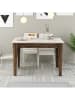 Scandinavia Concept Eetkamertafel "Kiev" walnootkleurig - (B)110 x (H)75 x (D)72 cm