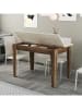 Scandinavia Concept Esstisch "Kiev" in Beige/ Braun - (B)110 x (H)75 x (T)72 cm