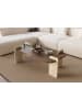 Scandinavia Concept Couchtisch "Leapiri" in Braun/ Beige - (B)120 x (H)35 x (T)60 cm