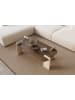 Scandinavia Concept Couchtisch "Leapiri" in Braun/ Beige - (B)120 x (H)35 x (T)60 cm