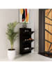 Scandinavia Concept Schoenenkast zwart - (B)50 x (H)103 x (D)15 cm
