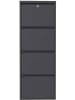 Scandinavia Concept Schuhschrank in Anthrazit - (B)50 x (H)136 x (T)15 cm