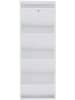 Scandinavia Concept Schuhschrank in Weiß - (B)50 x (H)136 x (T)15 cm