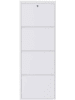 Scandinavia Concept Schuhschrank in Weiß - (B)50 x (H)136 x (T)15 cm