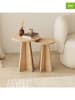 Scandinavia Concept 2er-Set: Beistelltische "Mushroom" in Kiefer