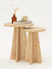 Scandinavia Concept 2er-Set: Beistelltische "Mushroom" in Kiefer