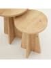 Scandinavia Concept 2er-Set: Beistelltische "Mushroom" in Kiefer
