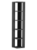 Scandinavia Concept Boekenkast "Nati Corner" antraciet - (B)31,8 x (H)160,8 x (D)31,8 cm