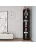 Scandinavia Concept Bücherregal "Nati Corner" in Schwarz - (B)31,8 x (H)160,8 x (T)31,8 cm