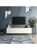 Scandinavia Concept TV-meubel "Neon" wit/eikenkleurig - (B)160 x (H)35 x (D)32 cm