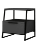 Scandinavia Concept Stolik nocny w kolorze antracytowo-czarnym - 45 x 50 x 40 cm