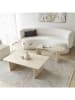 Scandinavia Concept 2er-Set: Couchtische "Paris" in Beige/ Hellbraun