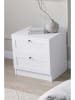 Scandinavia Concept Nachttisch "Terra" in Weiß - (B)50 x (H)51,4 x (T)42 cm