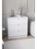 Scandinavia Concept Kommode ''Terra'' in Weiß - (B)75 x (H)77 x (T)42 cm