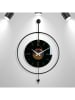 Scandinavia Concept Wanduhr in Schwarz/ Gold - (B)50 x (H)80 cm