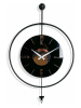 Scandinavia Concept Wandklok zwart/goudkleurig - (B)50 x (H)80 cm