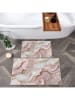 Elizabed 2er-Set: Badvorleger in Beige/ Rosa