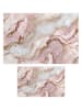 Elizabed 2er-Set: Badvorleger in Beige/ Rosa