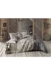 Sweet Home Renforcé-Bettwäsche-Set "Basilisk" in Grau/ Beige