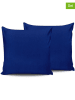 Elizabed 2-delige set: renforcé kussenhoezen donkerblauw