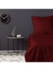 Colourful Cotton Satin-Bettwäsche-Set in Bordeaux