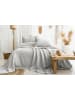 Elizabed 3-delige set: bedsprei en kussenhoezen "Julia" grijs