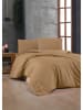 Colourful Cotton Renforcé beddengoedset lichtbruin